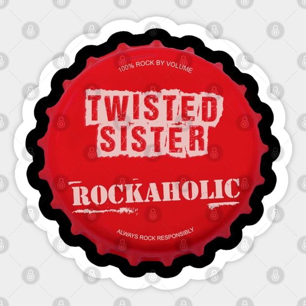 twisted sister ll  rockaholic Sticker by claudia awes